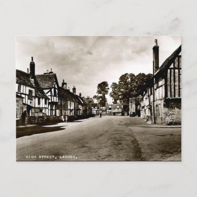 Ancienne carte postale - Lacock, Wiltshire, Anglet (Devant)