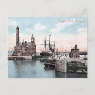 Ancienne carte postale - Langton Dock, Liverpool