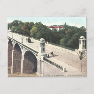 Ancienne carte postale - Lausanne, Suisse