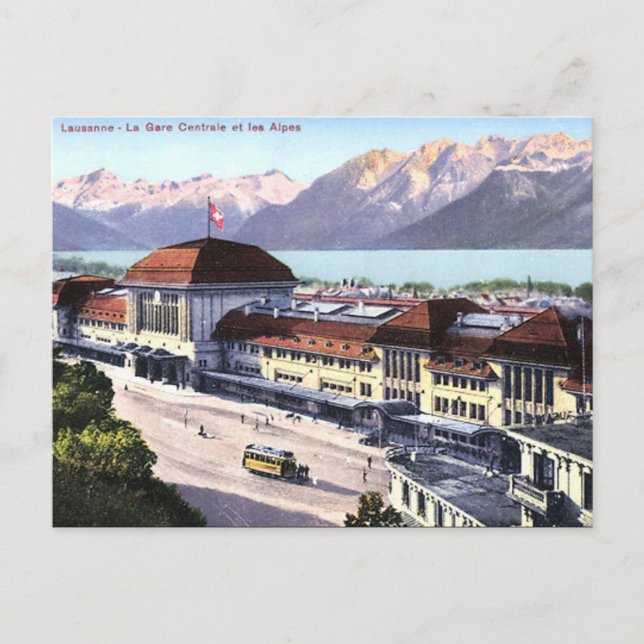 Ancienne carte postale - Lausanne, Suisse (Devant)