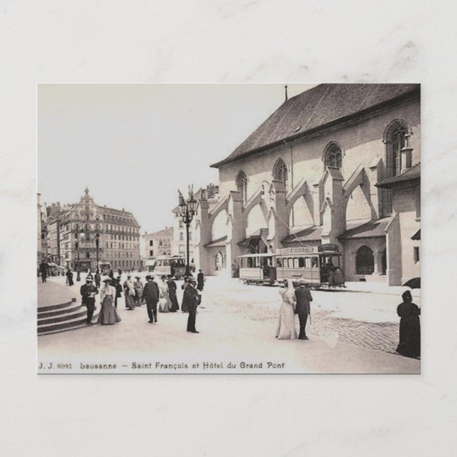 Ancienne carte postale - Lausanne, Suisse (Devant)