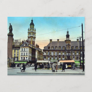 Ancienne carte postale - Lille, France - La Bourse