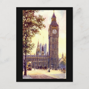Ancienne carte postale - Londres, Big Ben