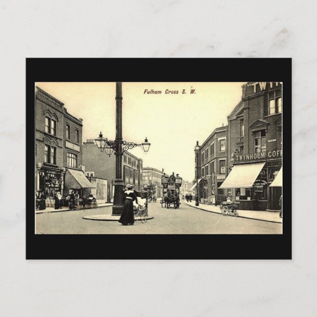 Ancienne carte postale - Londres, Fulham Cross (Devant)