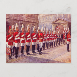 Ancienne carte postale - Londres, Horse Guards