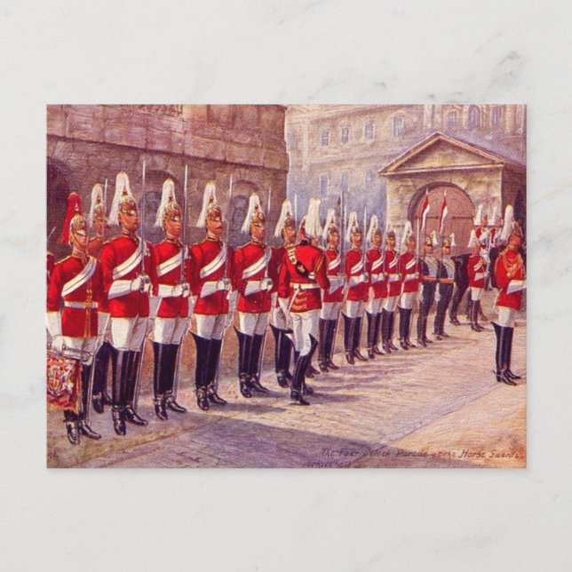 Ancienne carte postale - Londres, Horse Guards (Devant)