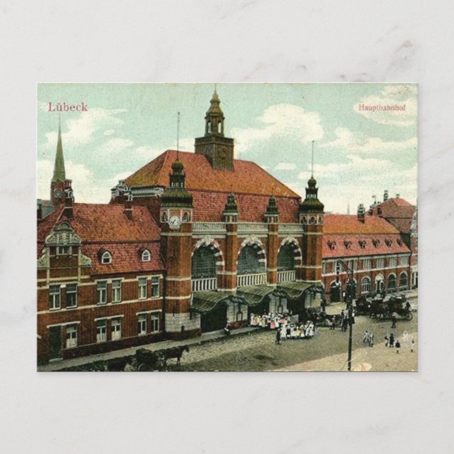 Ancienne carte postale - Lübeck, Allemagne (Devant)