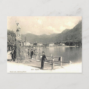 Ancienne carte postale - Lugano, Suisse