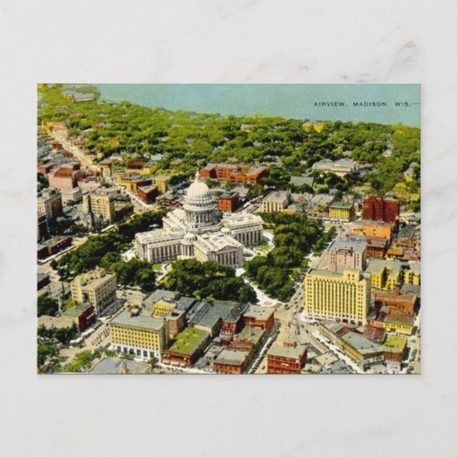 Ancienne carte postale - Madison, Wisconsin, USA (Devant)