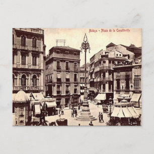 Ancienne carte postale - Malaga, Espagne