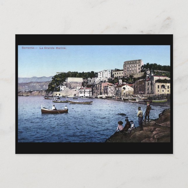 Ancienne carte postale - Marina Grande, Sorrento,  (Devant)
