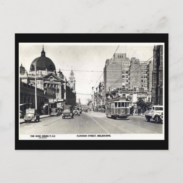 Ancienne carte postale - Melbourne, Australie (Devant)