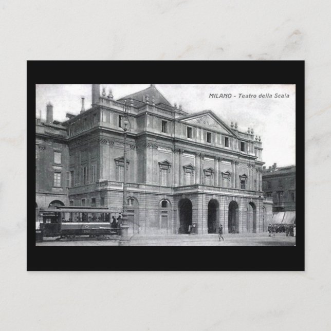 Ancienne carte postale - Milan, Opéra La Scala en  (Devant)