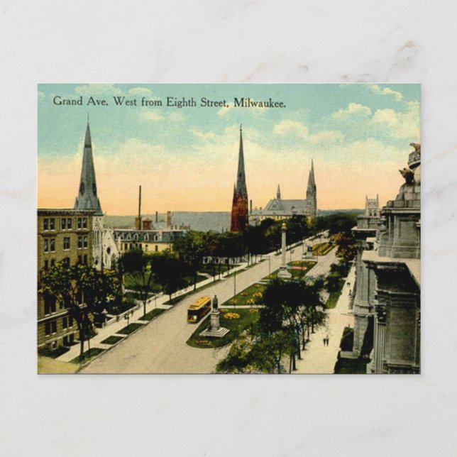 Ancienne carte postale - Milwaukee, Wisconsin (Devant)