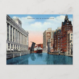 Ancienne carte postale - Milwaukee, Wisconsin, Éta