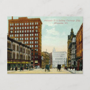 Ancienne carte postale - Milwaukee, Wisconsin, USA