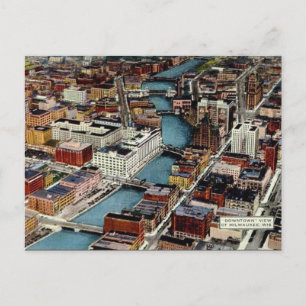 Ancienne carte postale - Milwaukee, Wisconsin, USA