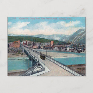 Ancienne carte postale - Missoula, Montana, États-