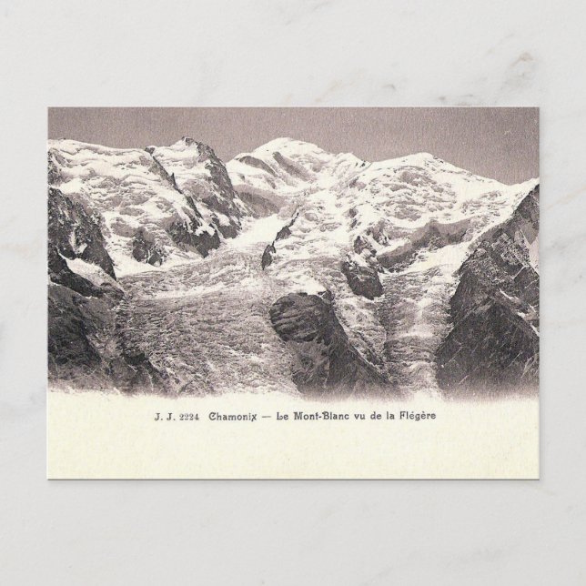 Ancienne carte postale - Mont Blanc, Haute Savoie (Devant)