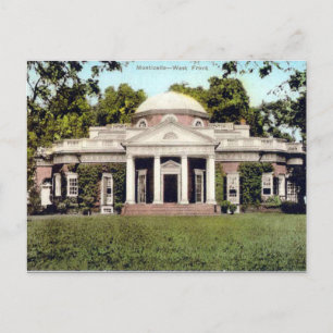 Ancienne carte postale - Monticello, Virginie, Éta