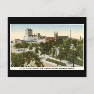 Ancienne carte postale, Montréal, Windsor Station