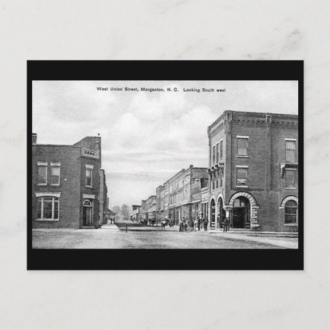 Ancienne carte postale - Morganton, Caroline du No (Devant)