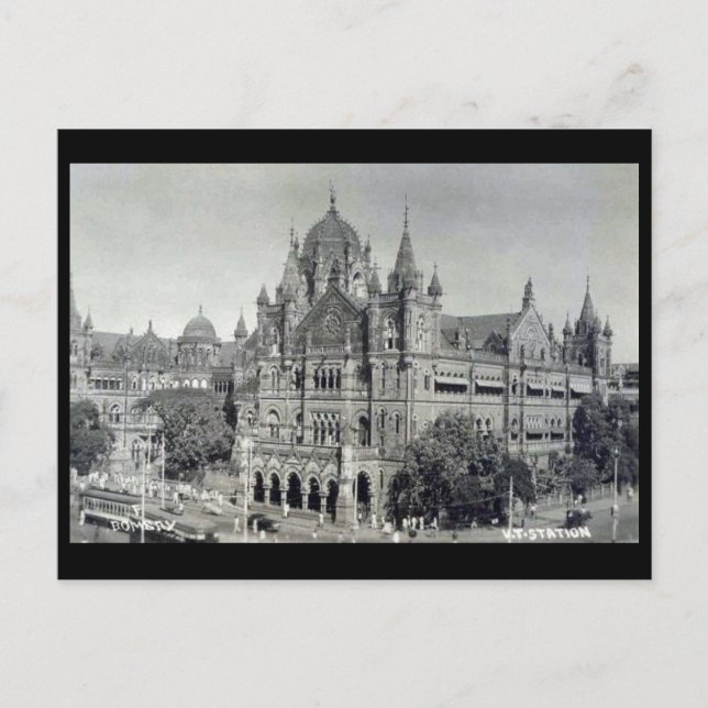 Ancienne carte postale - Mumbai, Victoria Terminus (Devant)