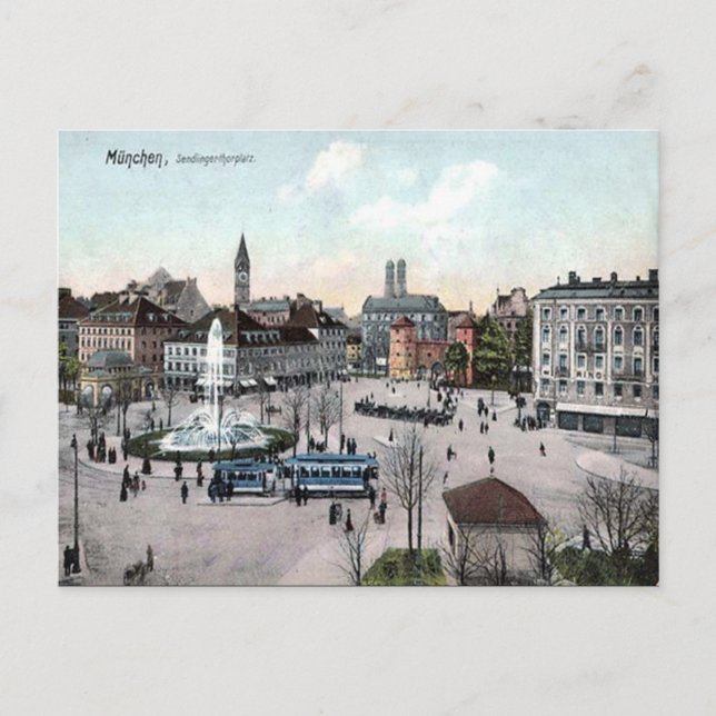 Ancienne carte postale - Munich, Allemagne (Devant)