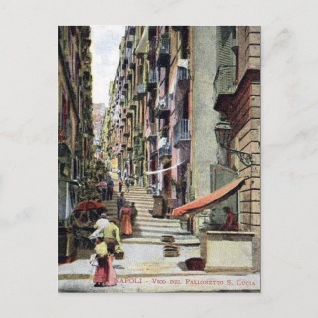 Ancienne carte postale - Naples, Italie (Devant)