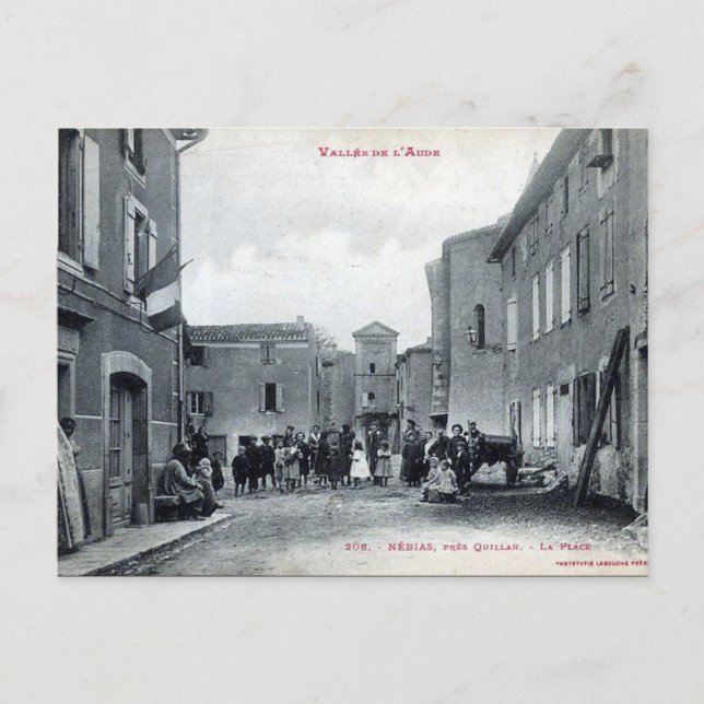 Ancienne carte postale - Nébias, Aude, France (Devant)