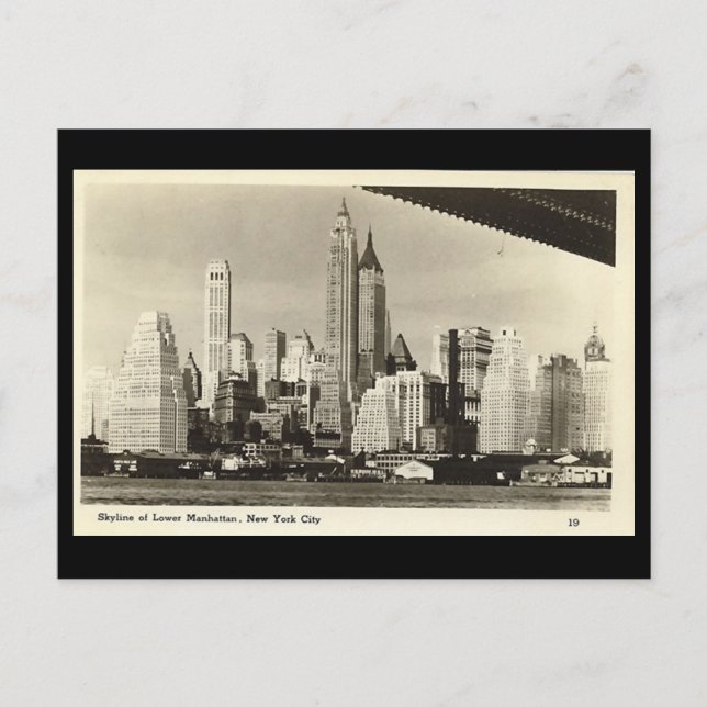 Ancienne carte postale, New York (Devant)