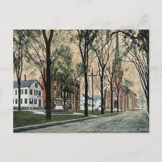 Ancienne carte postale - Newburyport, Massachusett (Devant)