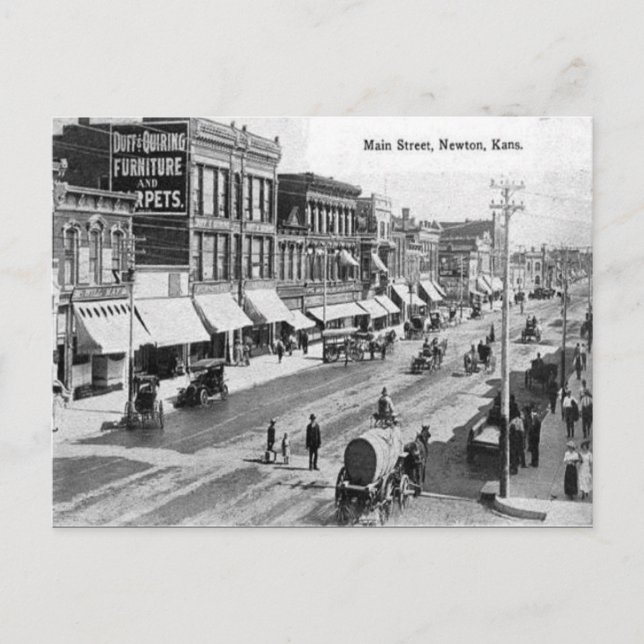 Ancienne carte postale - Newton, Kansas (Devant)