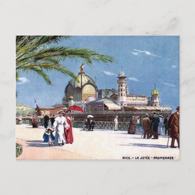 Ancienne carte postale - Nice, France (Devant)