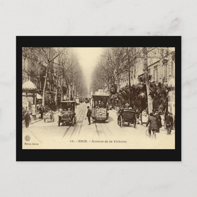 Ancienne carte postale - Nice, France (Devant)