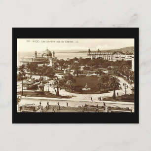Ancienne Carte Postale, Nice, Jardins