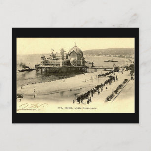 Ancienne Carte Postale, Nice, Promenade De Jetée