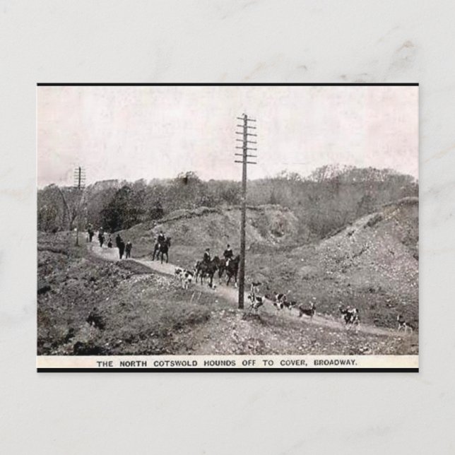 Ancienne carte postale - North Cotswolds Hunt, Bro (Devant)