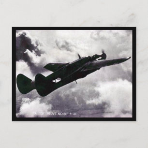 Ancienne carte postale - Northrop P-61 Black Widow
