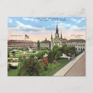 Ancienne carte postale - Nouvelle-Orléans, Louisia