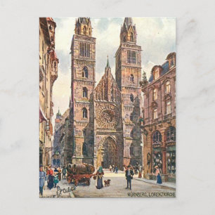 Ancienne carte postale - Nürnberg, Allemagne