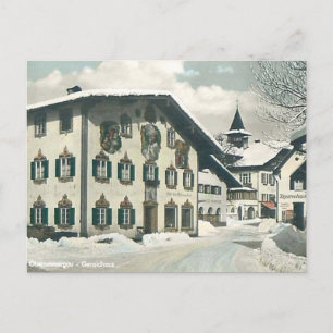Ancienne carte postale - Oberammergau, Bavière, Al