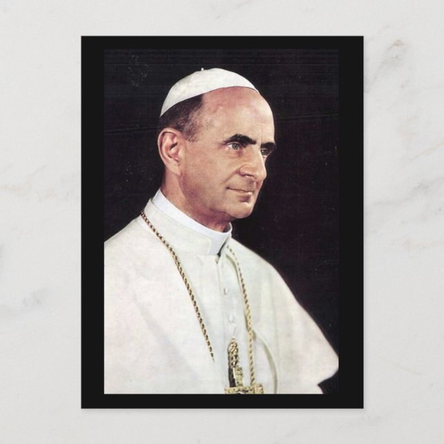 Ancienne carte postale - Pape Paul VI (Devant)