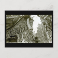 Ancienne carte postale - Passage à niveau, Newcast