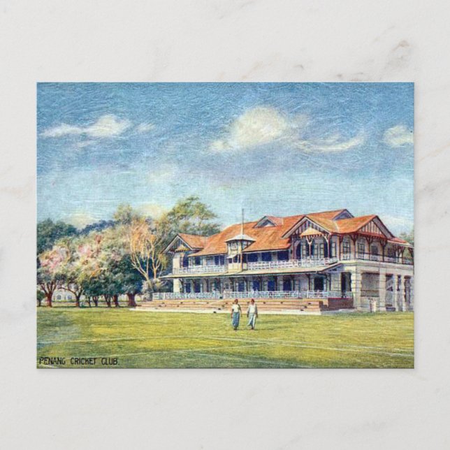 Ancienne carte postale - Penang Cricket Club (Devant)