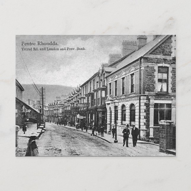 Ancienne carte postale - Pentre, Rhondda, Pays de  (Devant)