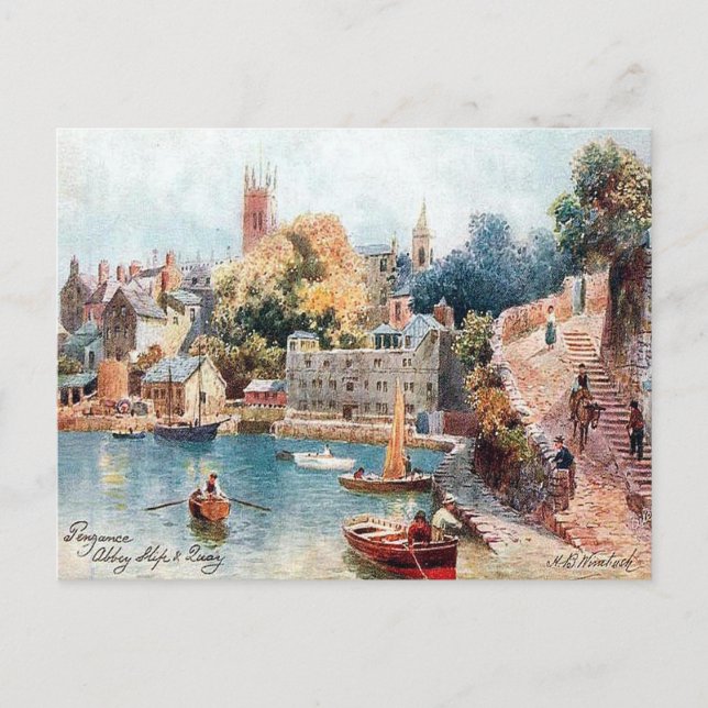Ancienne carte postale - Penzance, Cornouailles (Devant)