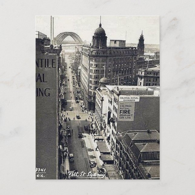 Ancienne Carte Postale - Pitt Street. Sydney, NSW (Devant)
