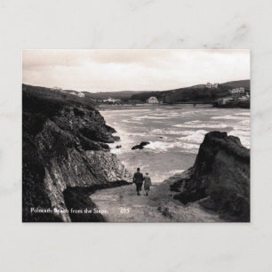 Ancienne carte postale - Polzeath, Cornouailles