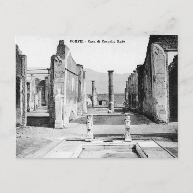 Ancienne carte postale - Pompei, Casa di Cornelio  (Devant)